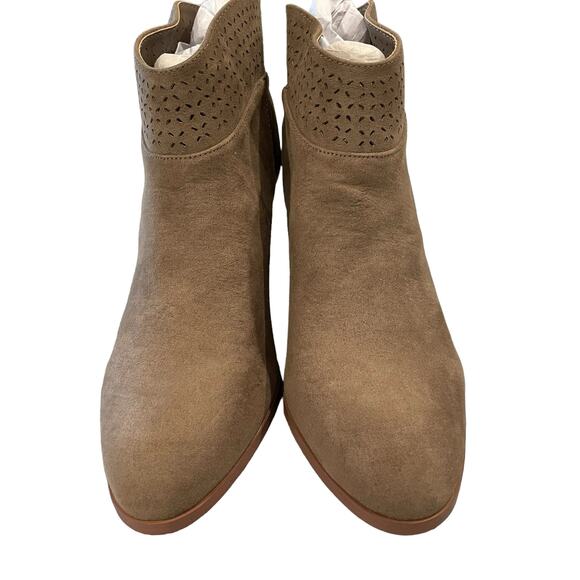 Violet & Red Jackson Bootie Boot Taupe 9 Boho Southwestern - Picture 5 of 9